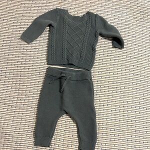Carter's Teal Knit Baby Outfit